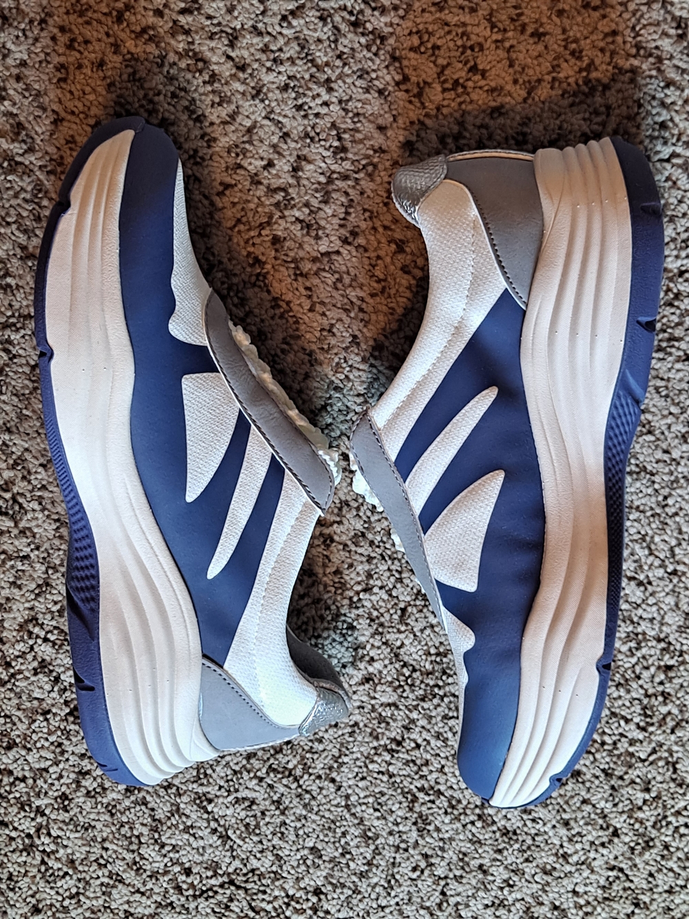 Life Stride Bzees Air Step Women’s White and Blue Slip-On Sneakers Size 9 - Picture 5 of 8